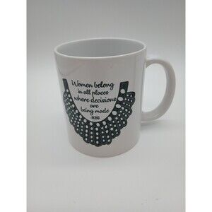 RBG Mug Lace Collar Women Belong Quote
